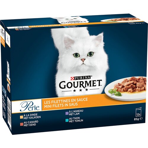 Gourmet Varčno pakiranje Perle mešan izbor 24 x 85 g - Izbrani trakovi v omaki Cene