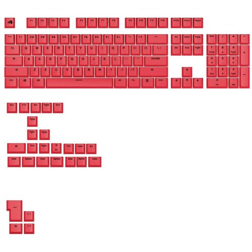 Glorious Keycaps GPBT Basic - Revive Red Cene