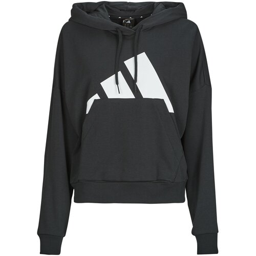 Adidas Puloverji Essentials Big Logo French Terry Loose Hoodie Črna Slike