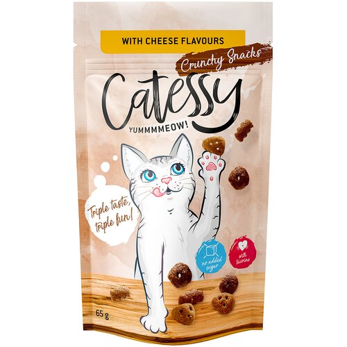 Catessy Varčno pakiranje: Catessy hrustljavi prigrizki 5 x 65 g - z okusom sira Slike