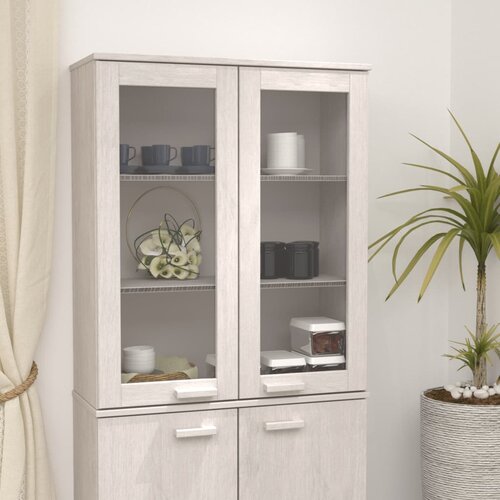  Gornji element za komodu HAMAR bijeli 85x35x100 cm od borovine Cijene