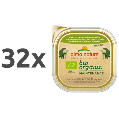 Almo Nature Bio Organic - pi&scaron;čanec in zelenjava 32 x 100 g Cene