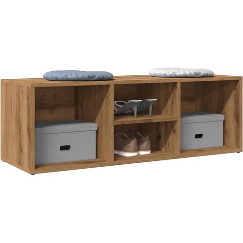 VidaXL Klop za shranjevanje čevljev artisan hrast 105x35x35 cm Slike