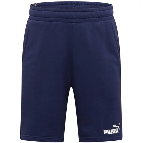 Puma Športne hlače nočno modra / bela