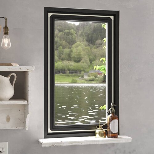 vidaXL Magnetni komarnik za okna bel 80x140 cm Cene
