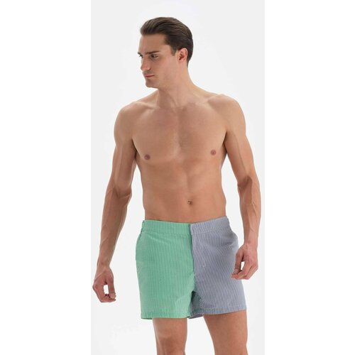 Dagi Swim Shorts - Green - Color block Cene