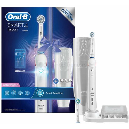 Oral-b smart 4500 bela, ultra tanka električna četkica Slike