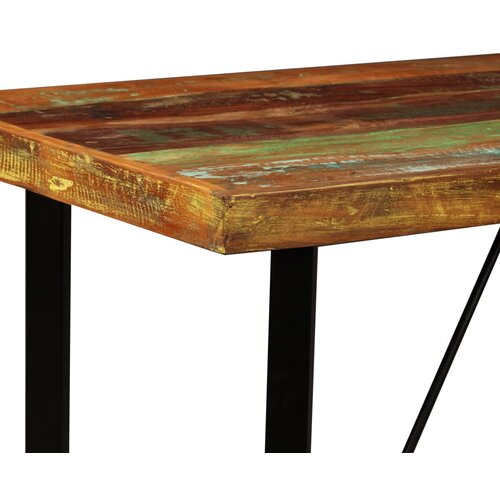  Barski Stol od Masivnog Obnovljenog Drva 120x60x107 cm Slike