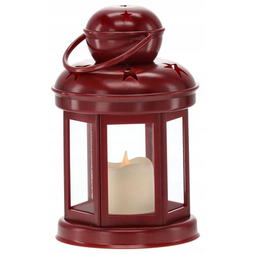 Molarem Home LED lampion 10 x 10 x 19 cm - Crveni Slike