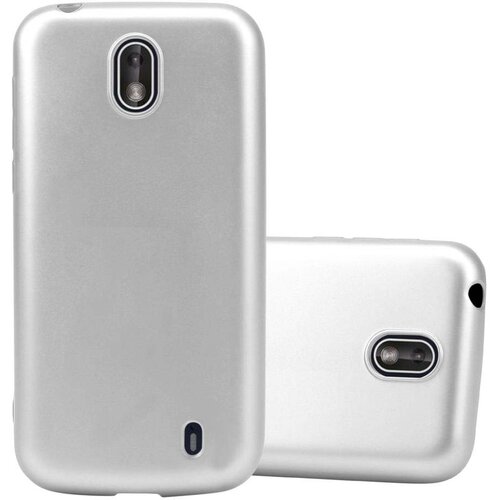 Cadorabo Case, združljiv z Nokia v kovinskem srebru - za&scaron;čitni pokrov, narejen iz fleksibilnega silikona TPU, (20584525) Cene