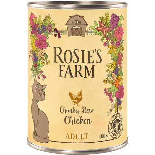  Varčno pakiranje Rosie's Farm Adult 12 x 400 g - Pi&scaron;čanec Cijene