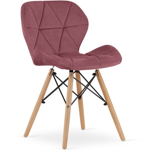 Brandless Žametni stol LAGO - temno roza x 1, (22030879) Slike