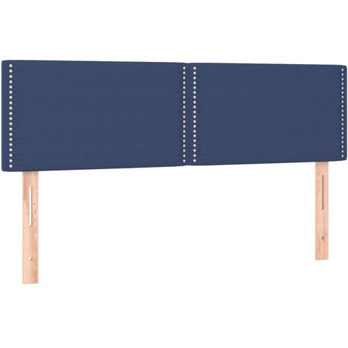 Maison Chic Posteljno vzglavje - Vzglavna omarica 2 kosa modro 72x5x78/88 cm blago, (22077207) Cene