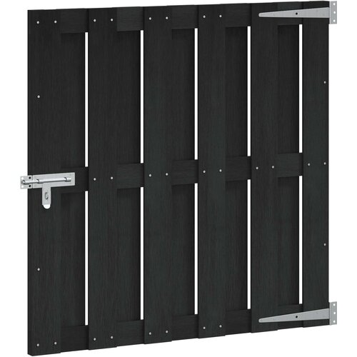  Vrtna vrata 100 x 100 cm WPC i aluminij Crna Cijene