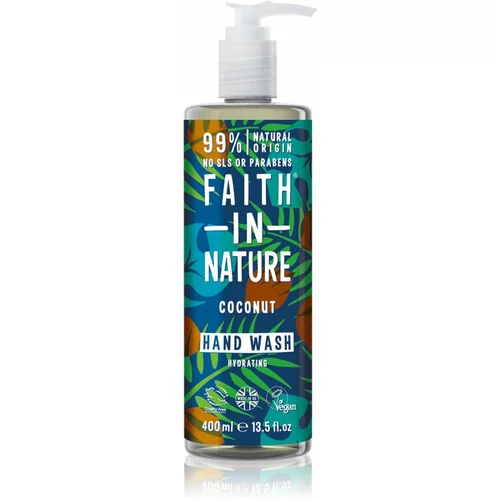 FAITH IN NATURE Coconut prirodni tekući sapun za ruke s kokosovim uljem 400 ml
