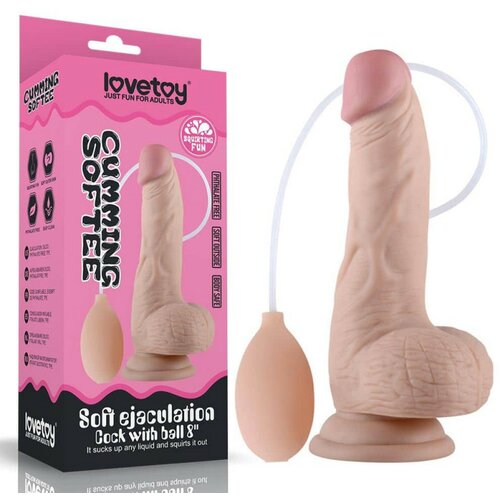 Lovetoy Soft Ejaculation Cock 8” Flesh LVTOY00337 Cene