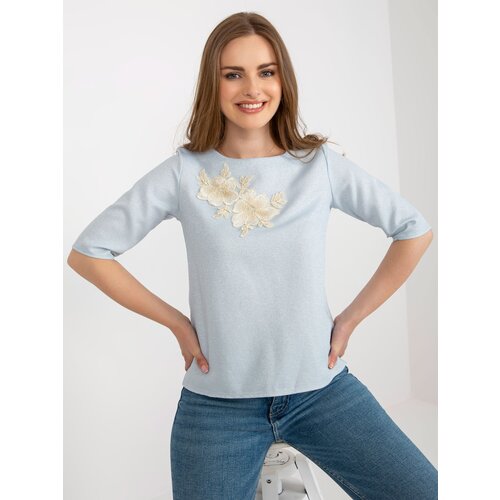 LAKERTA Blouse-LK-BZ-506609.77-light blue Cene