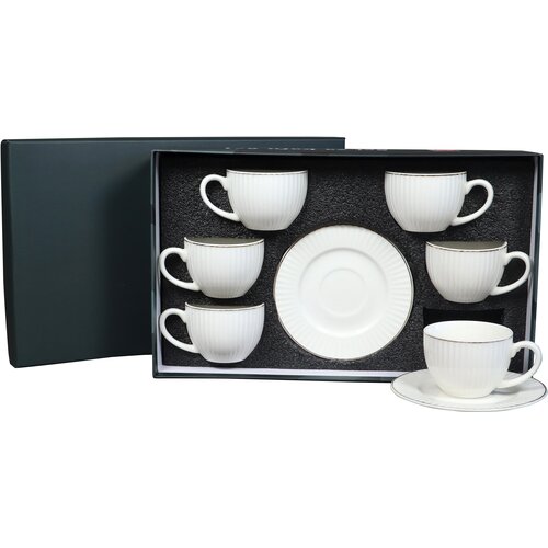 Sigma Set &amp;scaron;olja za kafu, porcelan, 90ml 6/1 (Gld) YK90-EMB-8980 Slike