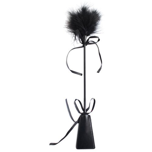 SuperLove Tickler &amp;amp; Riding Crop Black Slike