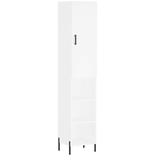 Visoka komoda bijeli 34,5x34x180 cm od konstruiranog drva Slike