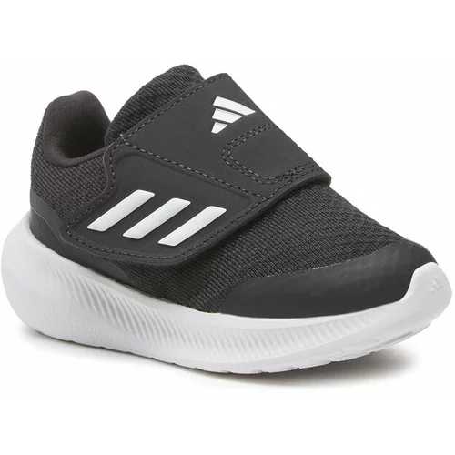 Adidas Sportske cipele 'Runfalcon 3.0 Hook-And-Loop' crna / bijela