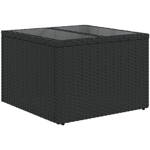  11-dijelni set vrtnih sofa od poliratana s jastucima crni Crna 66 x 62 x 69 cm Slike