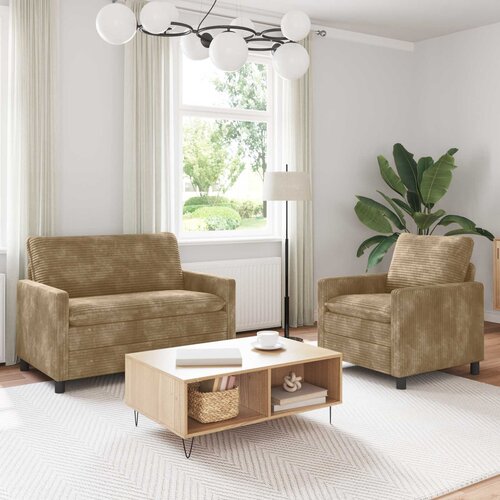  Set sofe 2 pcs Sivosmeđa Poliester Cene
