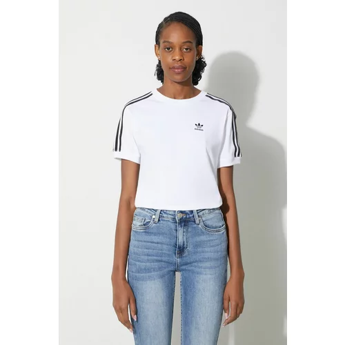 Adidas Kratka majica 3-Stripes Tee ženska, bela barva, IR8051