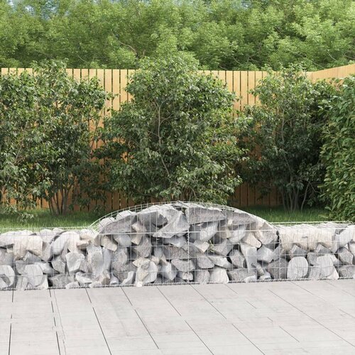  Obokane gabion košare 2 kosa 300x50x40/60 cm pocinkano železo Cene