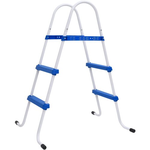 vidaXL Lestev za bazen modra in bela 84 cm jeklo Cene