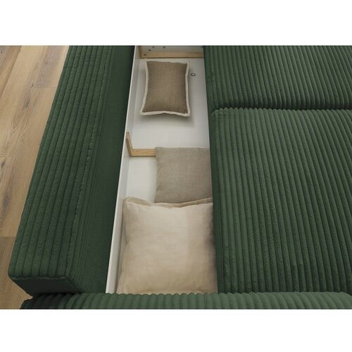 Bobochic Paris Tamno zelena sklopiva sofa od samta 257 cm Lucien &amp;ndash; Slike