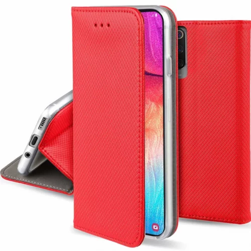  magnetna preklopna torbica iPhone 14 Pro - rdeča