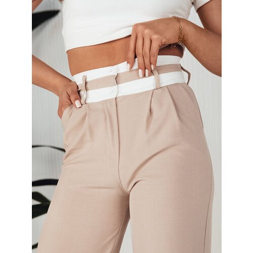 DStreet Women&amp;#039;s wide trousers GINZOM, beige Slike