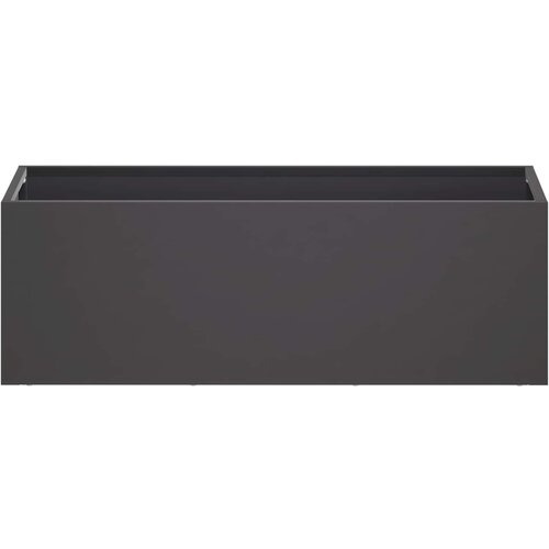  Vrtna saksija Crna 60 x 20 x 20 cm Čelična vrata Slike