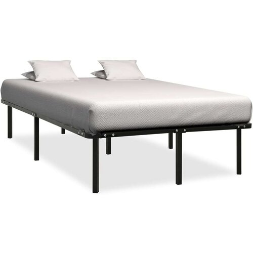  Za krevet crni metalni 160 x 200 cm Slike