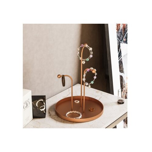 Wallxpert stalak za nakit 20,5 cm, bronzana boja Slike