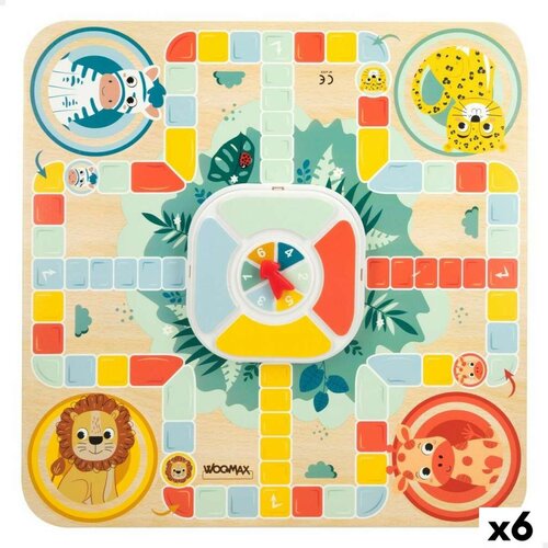  Tabla za Parchis i Igru Guske Woomax Zookabee 30 x 3 x 30 cm Children's Životinje (6 kom.) Cijene