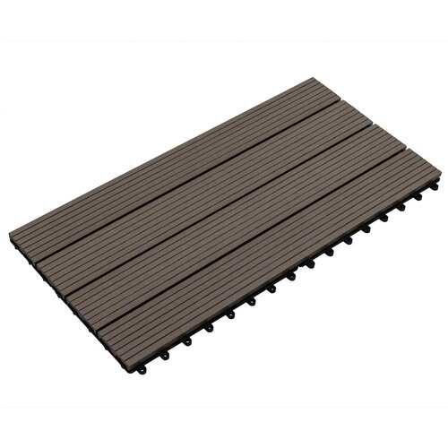  Pločice za decking 6 pcs Tamno smeđa 60 x 30 cm Cijene