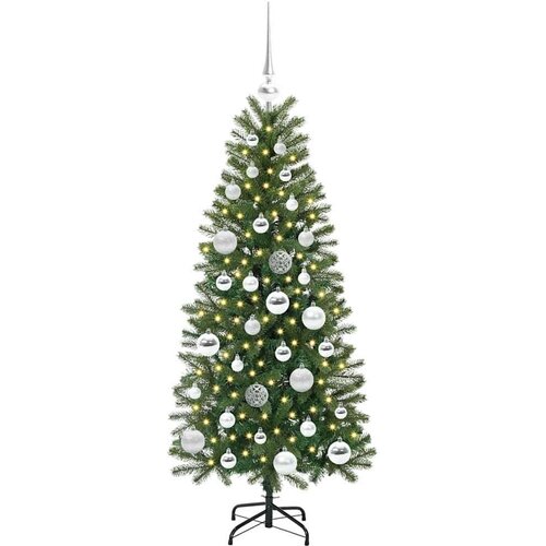 VidaXL Umjetno božićno drvce s stalakom Zelena 120 cm PE i PVC Slike