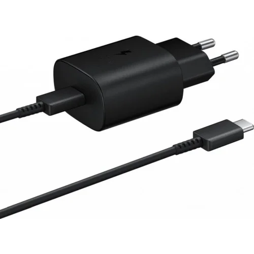 Samsung hišni polnilec EP-TA800XBE super fast charge (type c) in podatkovni kabel EP-DA705BBE (type c - type c) - črn