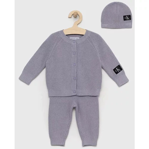 Calvin Klein Jeans Komplet za dojenčka vijolična barva