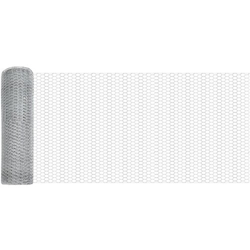 VidaXL &amp;scaron;esterokotna ograja 1x100 m pocinkano jeklo, ograjni stebri s klinom 13 kos &amp;Oslash;32 mm 120 cm pocinkano jeklo Slike