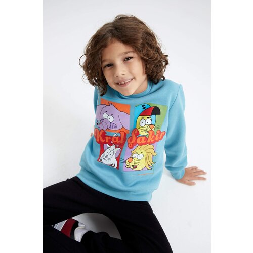 Defacto Regular Fit King Şakir Licensed Crew Neck Sweatshirt Slike