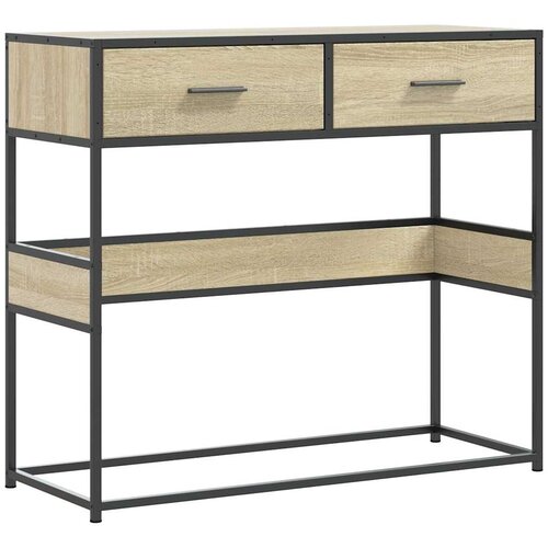  Konzolni stol boja hrasta sonome 90x35x80 cm konstruirano drvo Smeđa Slike
