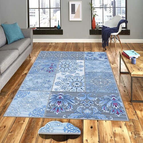Conceptum Hypnose tepih Eexfab1011-1, pravougaoni, 100x200 cm, svetloplavi Cene