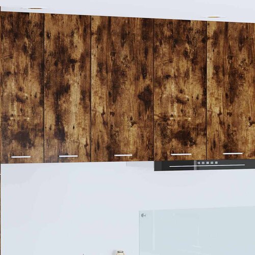 vidaXL viseći ormarić riga dimljeni hrast i bijela 40 x 31 x 80 cm Cijene