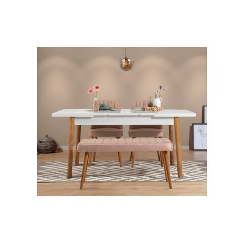 Hanah home trpezarijski set santiago white atlantic stone Slike