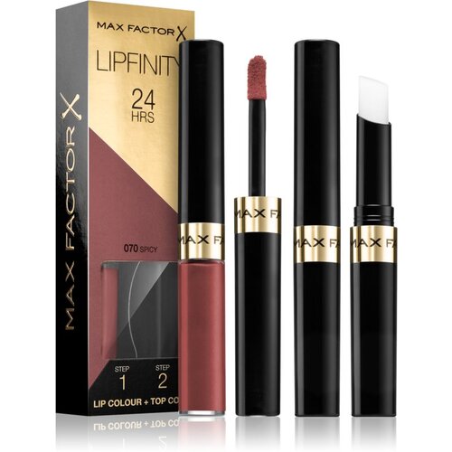 Max Factor Lipfinity Lip Colour tekoča &amp;scaron;minka 4,2 g odtenek 070 Spicy za ženske Slike