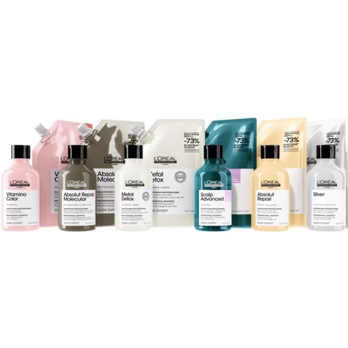 L&amp;acute;Or&amp;eacute;al Paris Serie Expert Metal Detox globinsko čistilni &amp;scaron;ampon za barvane in po&amp;scaron;kodovane lase 500 ml Slike