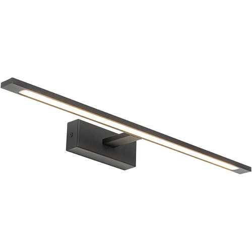 QAZQA Moderna stenska svetilka črna 62 cm z LED IP44 - Jerre Cene